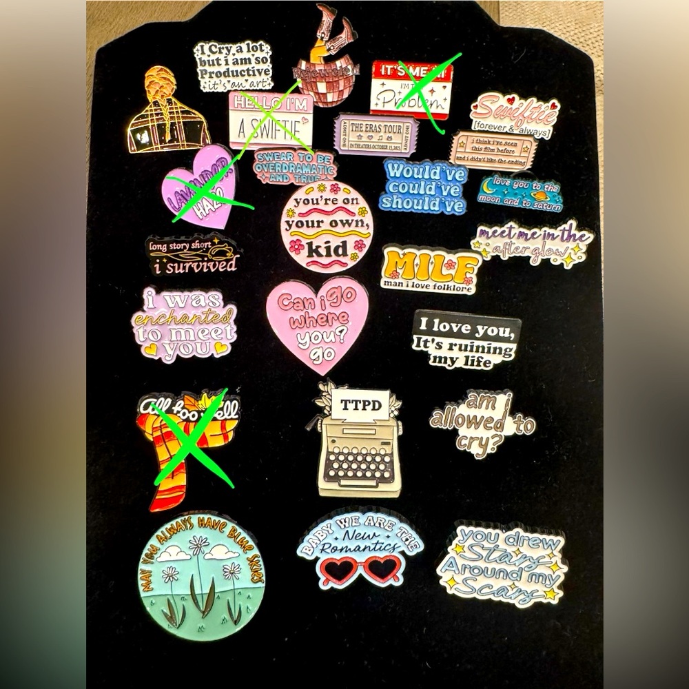 New Swiftie Related Pins - you choose one